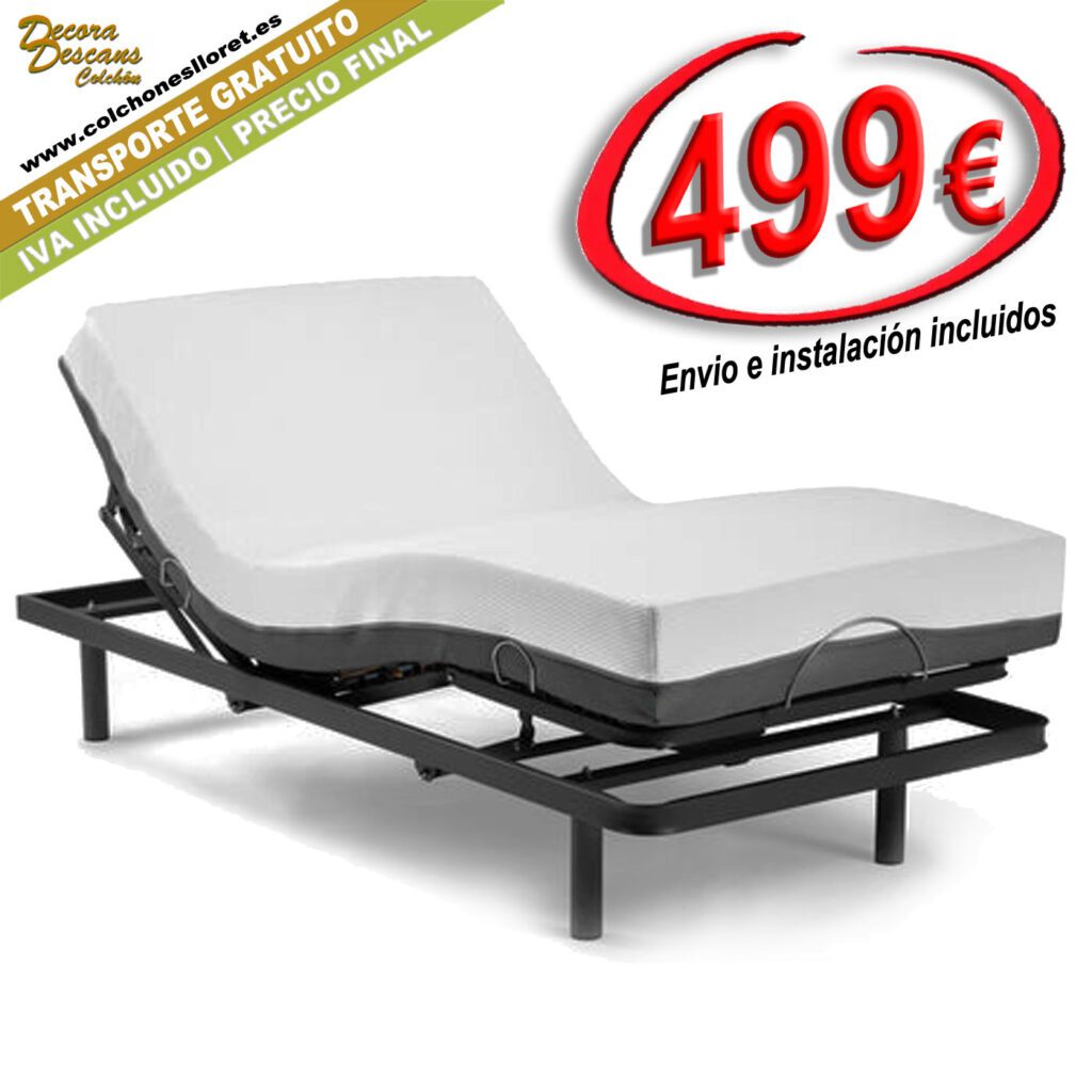 CAMA ARTICULADA y COLCHON Colchones Lloret de Mar